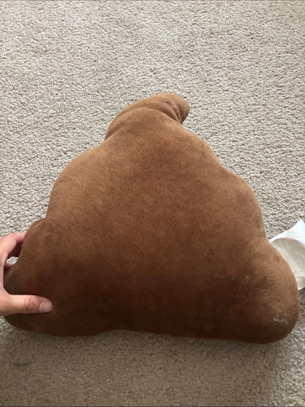 Plush Poop Emoji Pillow - Brown